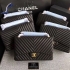 Chanel Chevron Tweed Medium Flap Bag